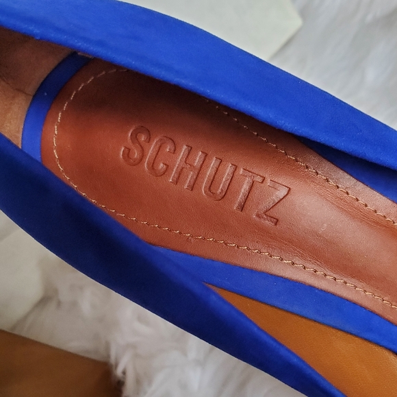 🔥 NIB SCHUTZ Peep-toe Platform Pumps/ Heels, 7.5 - Picture 15 of 16